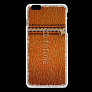 Coque iPhone 6Plus / 6Splus Effet cuir avec zippe