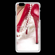 Coque iPhone 6Plus / 6Splus Escarpins rouges et perles