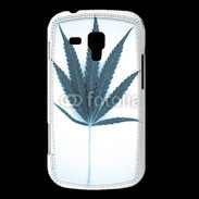 Coque Samsung Galaxy Trend Marijuana en bleu et blanc