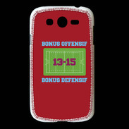 Coque Samsung Galaxy Grand Bonus Offensif-Défensif Rouge