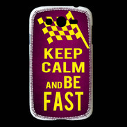 Coque Samsung Galaxy Grand Keep Calm and Be Fast Rose