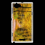 Coque Sony Xperia L Forêt automne