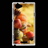 Coque Sony Xperia L fruits et légumes d'automne 2