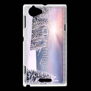 Coque Sony Xperia L paysage d'hiver