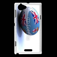 Coque Sony Xperia L Ballon de rugby Fidji