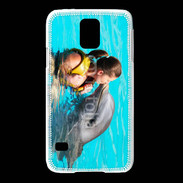Coque Samsung Galaxy S5 Bisou de dauphin