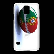 Coque Samsung Galaxy S5 Ballon de rugby Portugal