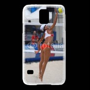 Coque Samsung Galaxy S5 Beach Volley féminin 50