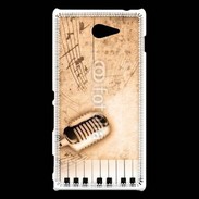 Coque Sony Xperia M2 Dirty music background