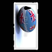 Coque Sony Xperia M2 Ballon de rugby Fidji