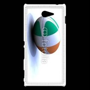 Coque Sony Xperia M2 Ballon de rugby irlande