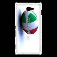 Coque Sony Xperia M2 Ballon de rugby Italie