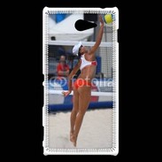 Coque Sony Xperia M2 Beach Volley féminin 50