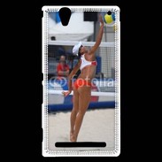 Coque Sony Xperia T2 Ultra Beach Volley féminin 50