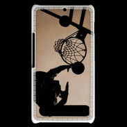 Coque Sony Xperia E1 Basket en noir et blanc