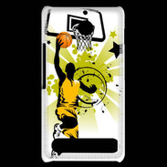 Coque Sony Xperia E1 Basketteur en dessin