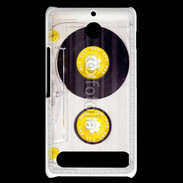 Coque Sony Xperia E1 Cassette audio transparente 1