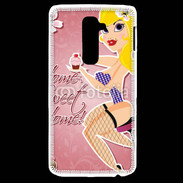 Coque LG G2 Dessin femme sexy style Betty Boop