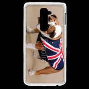 Coque LG G2 Bulldog anglais en tenue