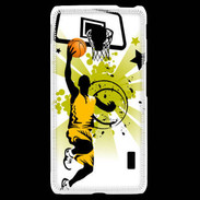 Coque LG F6 Basketteur en dessin