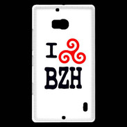 Coque Nokia Lumia 930 I love BZH 2