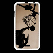 Coque HTC Desire 516 Basket en noir et blanc