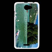 Coque HTC Desire 516 Barques sur le lac d'Annecy