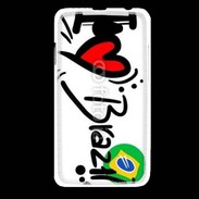 Coque HTC Desire 516 I love Brésil 2