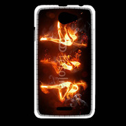 Coque HTC Desire 516 Danseuse feu
