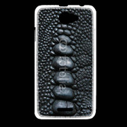 Coque HTC Desire 516 Effet crocodile noir