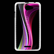 Coque HTC Desire 516 Abstract multicolor sur fond noir