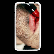 Coque HTC Desire 516 bouche homme rouge