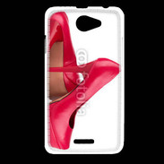 Coque HTC Desire 516 Escarpins plateformes rouges