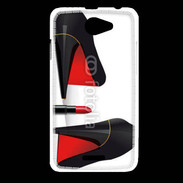 Coque HTC Desire 516 Escarpins et tube de rouge à lèvres