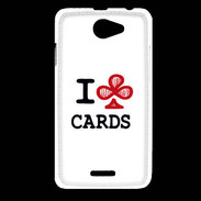 Coque HTC Desire 516 I love Cards Club