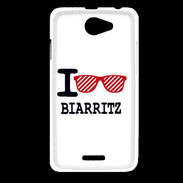 Coque HTC Desire 516 I love Biarritz 2