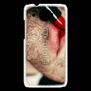 Coque HTC Desire 601 bouche homme rouge