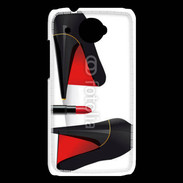 Coque HTC Desire 601 Escarpins et tube de rouge à lèvres