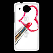 Coque HTC Desire 601 Coeur avec rouge à lèvres