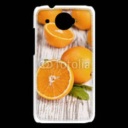 Coque HTC Desire 601 Belles oranges sur fond en bois