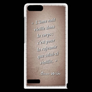 Coque Huawei Ascend G6 Ame nait Rouge Citation Oscar Wilde