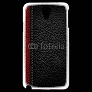 Coque Samsung Galaxy Note 3 Light Effet cuir noir et rouge