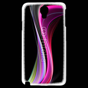 Coque Samsung Galaxy Note 3 Light Abstract multicolor sur fond noir