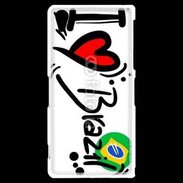 Coque Sony Xperia Z2 I love Brésil 2