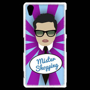 Coque Sony Xperia Z2 Mister Shopping Brun