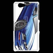 Coque Sony Xperia Z1 Compact Mustang bleue