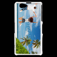 Coque Sony Xperia Z1 Compact Couple sautant devant la mer