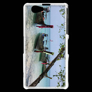 Coque Sony Xperia Z1 Compact DP Barge en bord de plage 2