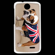Coque HTC Desire 310 Bulldog anglais en tenue