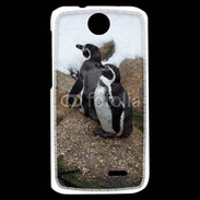 Coque HTC Desire 310 2 pingouins